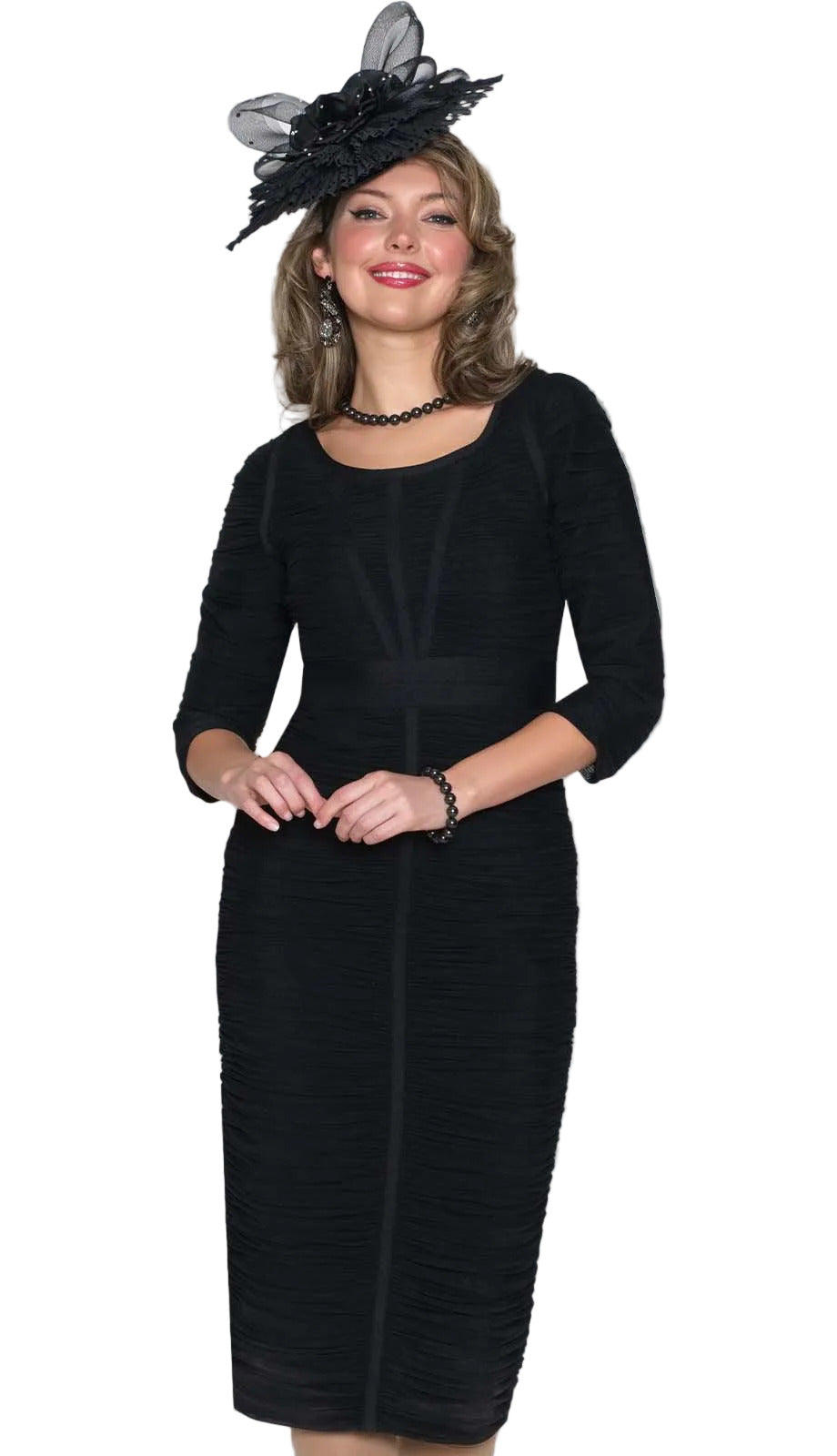 Lily and Taylor 902-BLK-QS Church Dress