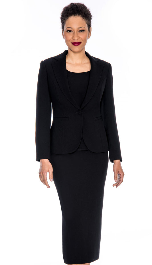Giovanna 0707-BLK-CO Church Suit
