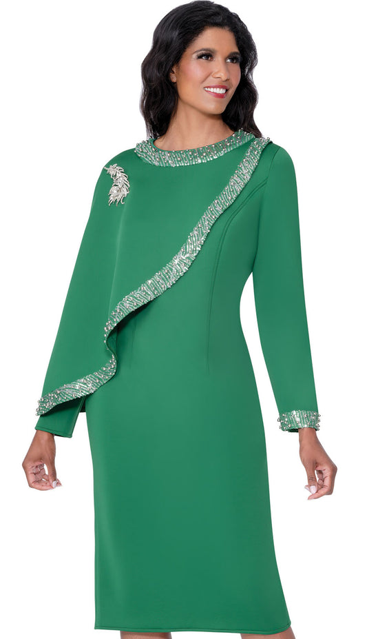 Nubiano 100431-GRN-CO Church Dress