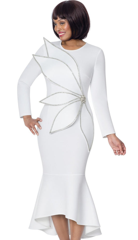 Nubiano 101071-WHT Church Dress