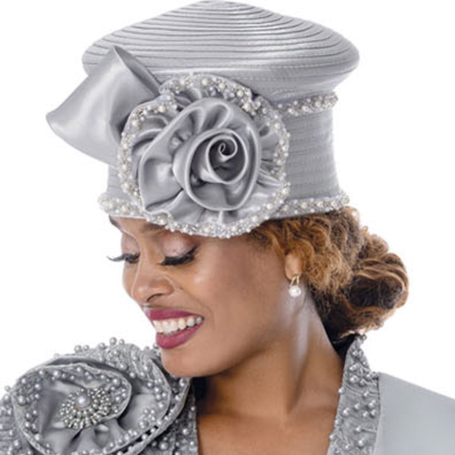 Dorinda Clark Cole 401993-SILV-H-IH Church Hat
