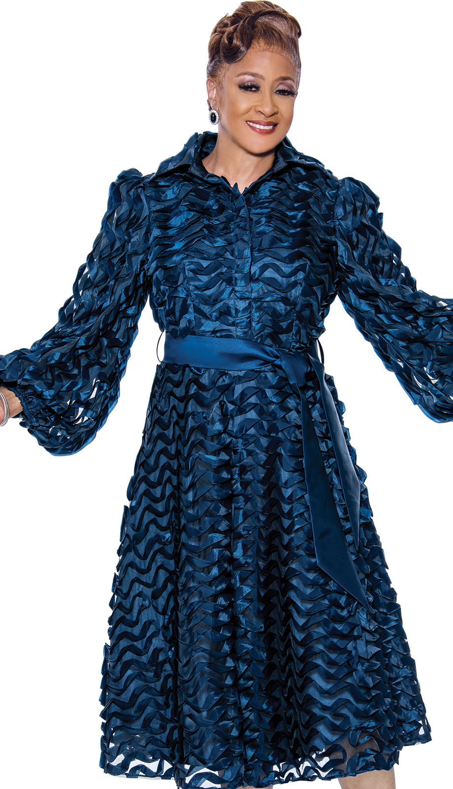 Dorinda Clark Cole 5261-NVY-CO Church Dress