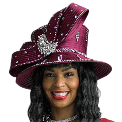 Lily And Taylor H917-BUR Church Hat