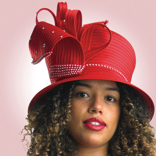 Lily And Taylor Hat H647-RED-QS