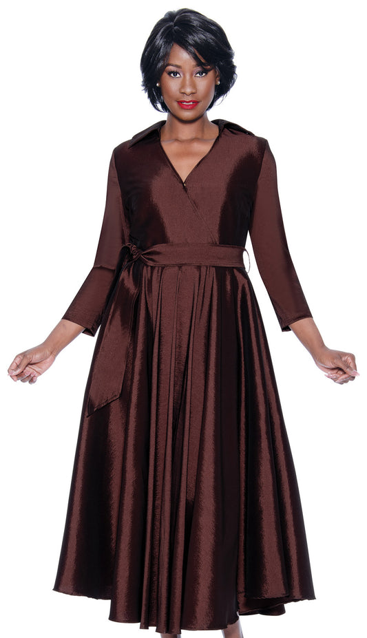 Terramina 7869-BRN Womens Church Dress