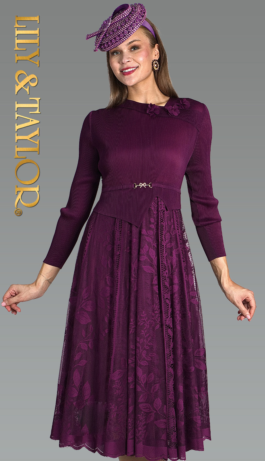 Lily And Taylor 5212-MAG Church Dress