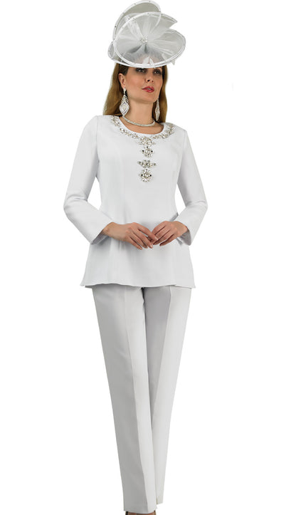Lily And Taylor 4791-WHT-HAT
