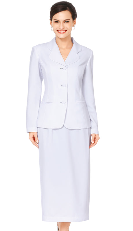 Nina Massini 3288-WHT Church Suit