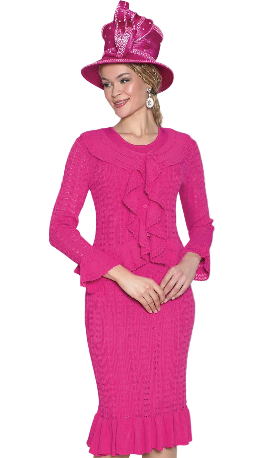 Lily and Taylor H397-PNK Church Hat
