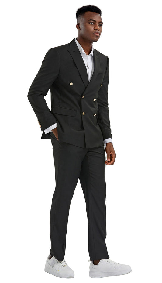 Tazzio M356SK-BLK Mens Suit