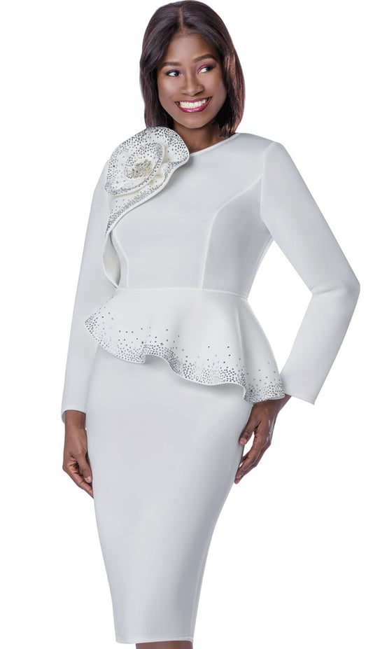 Terramina 7308-WHT-QS Church Suit