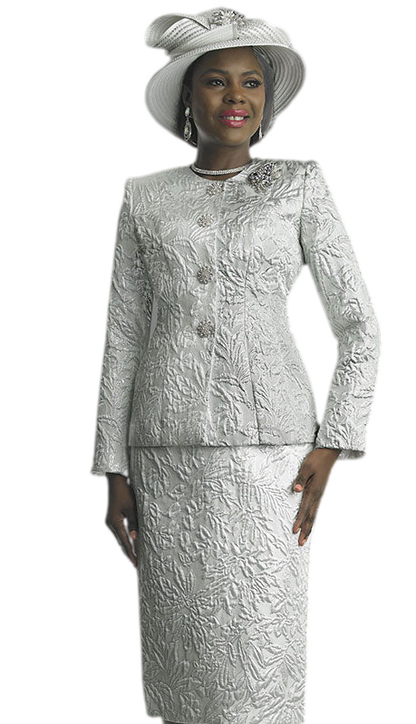 Lily And Taylor 4805-WHT Church Suit