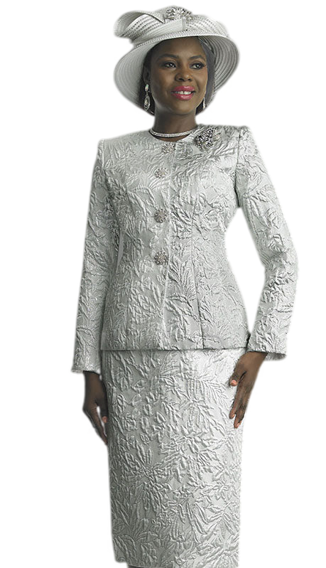 Lily And Taylor 4805-WHT Church Suit