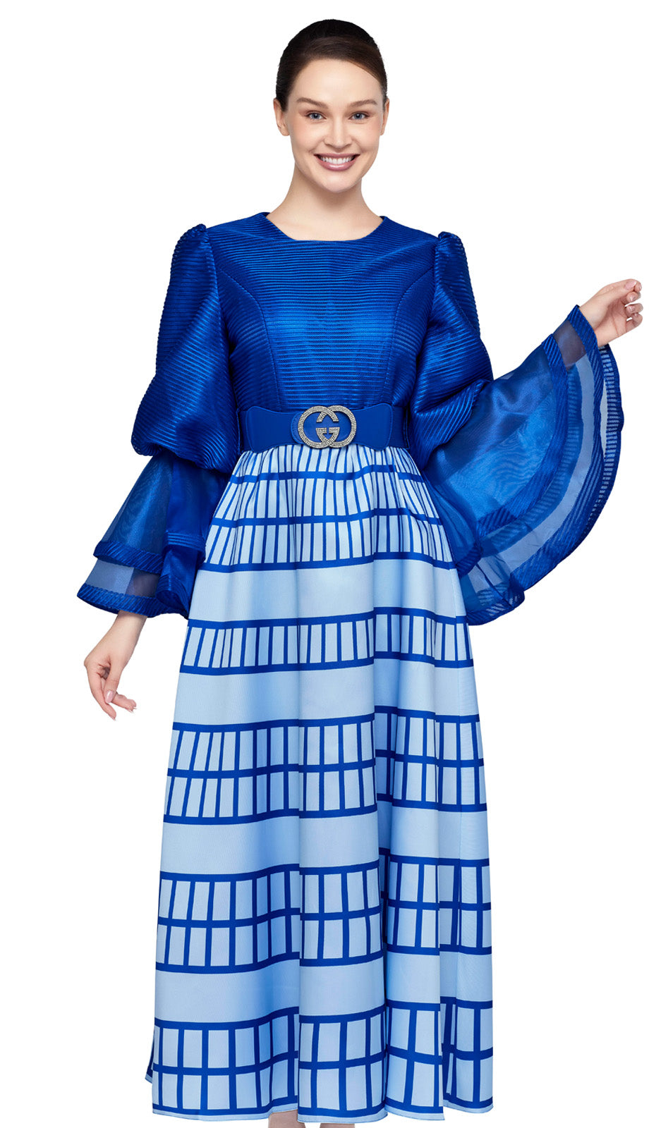 Nina Nischelle 3625-BLU Church Dress