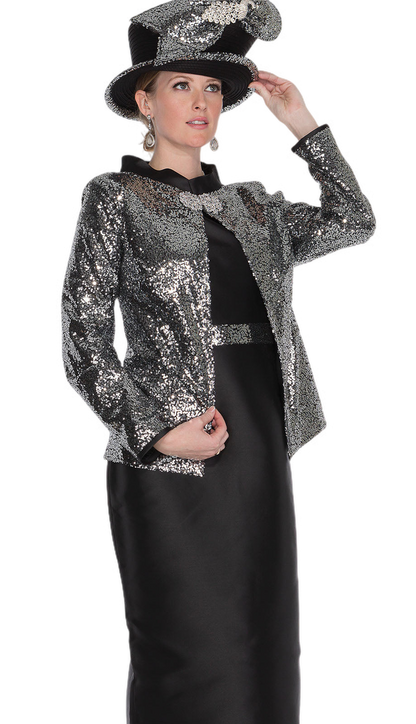 Champagne Italy 5919-SIL Church Jacket Dress