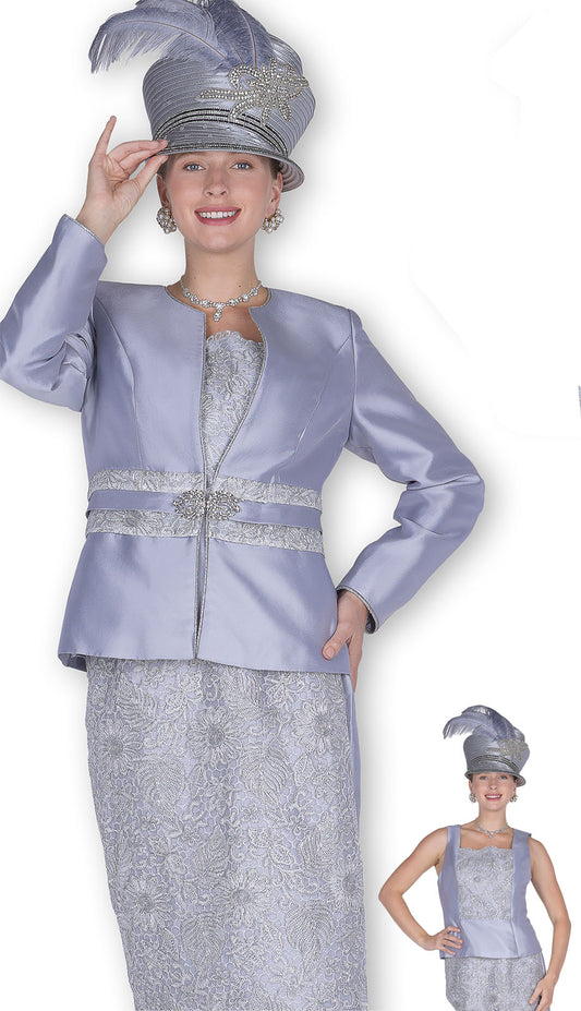 Aussie Austine 6157-SVG-H Womens Church Suit Hat