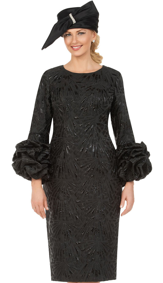 Giovanna D2424-BLK-QS Church Dress