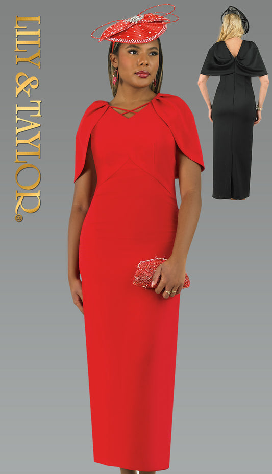 Lily And Taylor "5000-RED-QS" Church Dress