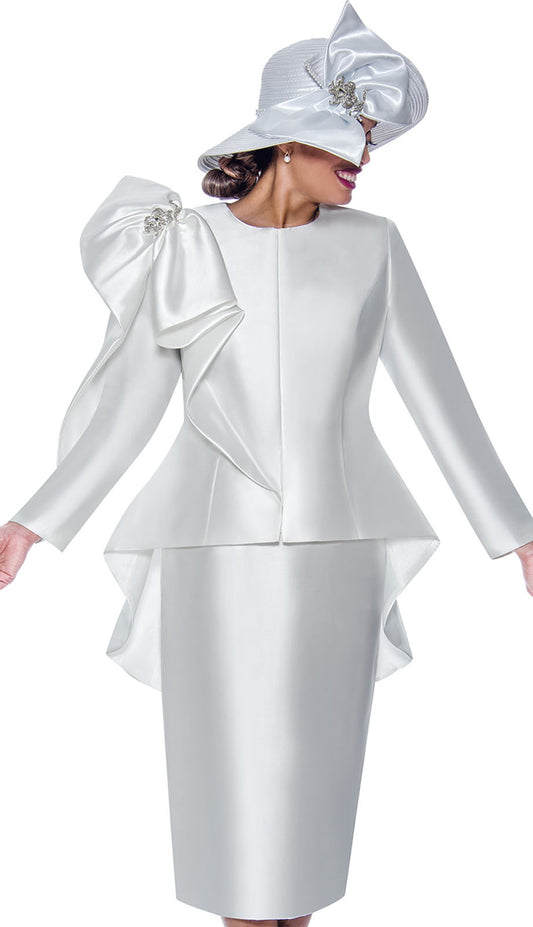 GMI G10032-WHT-QS Ladies Church Suit