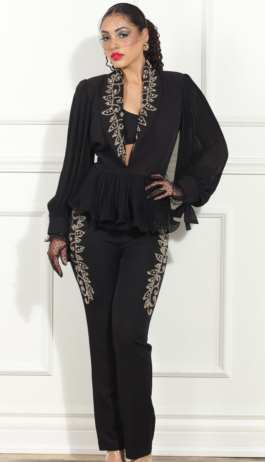 Donna Vinci Exclusives DV-507 Jacket And Pant Set