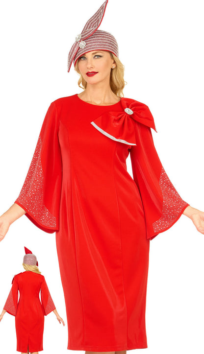 Giovanna DP2445-RED-H Church Hat