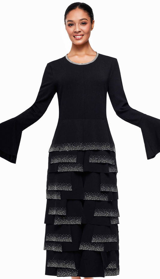 Serafina 7137-BLK Church Dress