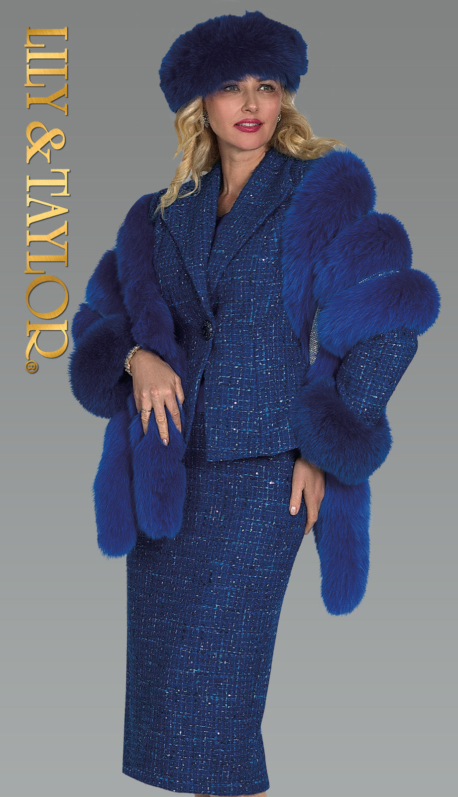 Lily And Taylor 5221-RYL Church Suit