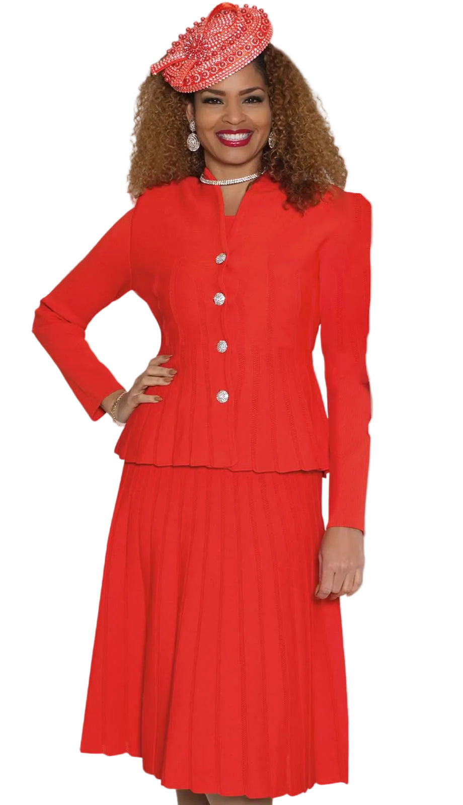 Lily and Taylor 892-RED Church Suit