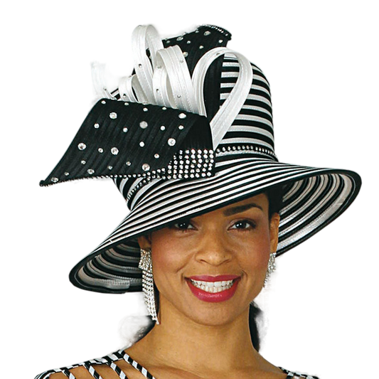 Lily And Taylor H647-BL-QS Church Hat