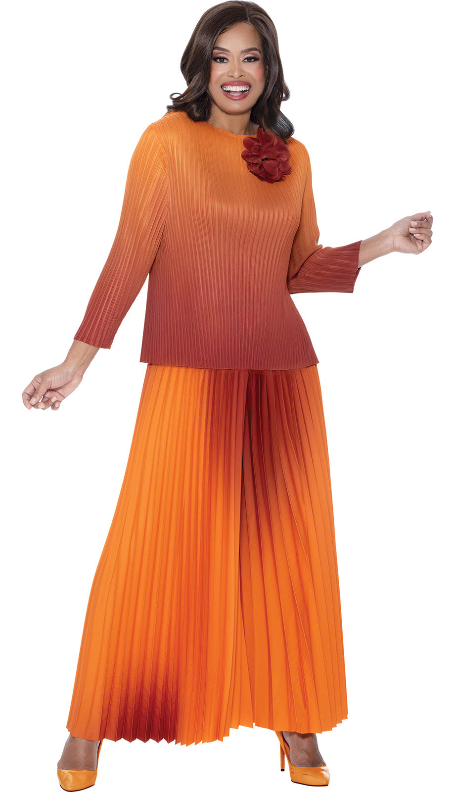 Divine Casuals DC1782-ORG Ladies Outfit