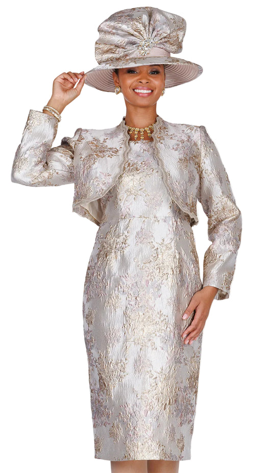 Elite Champagne 6464 Church Suit