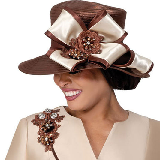 GMI 400992-BRWN-H-QS Church Hat