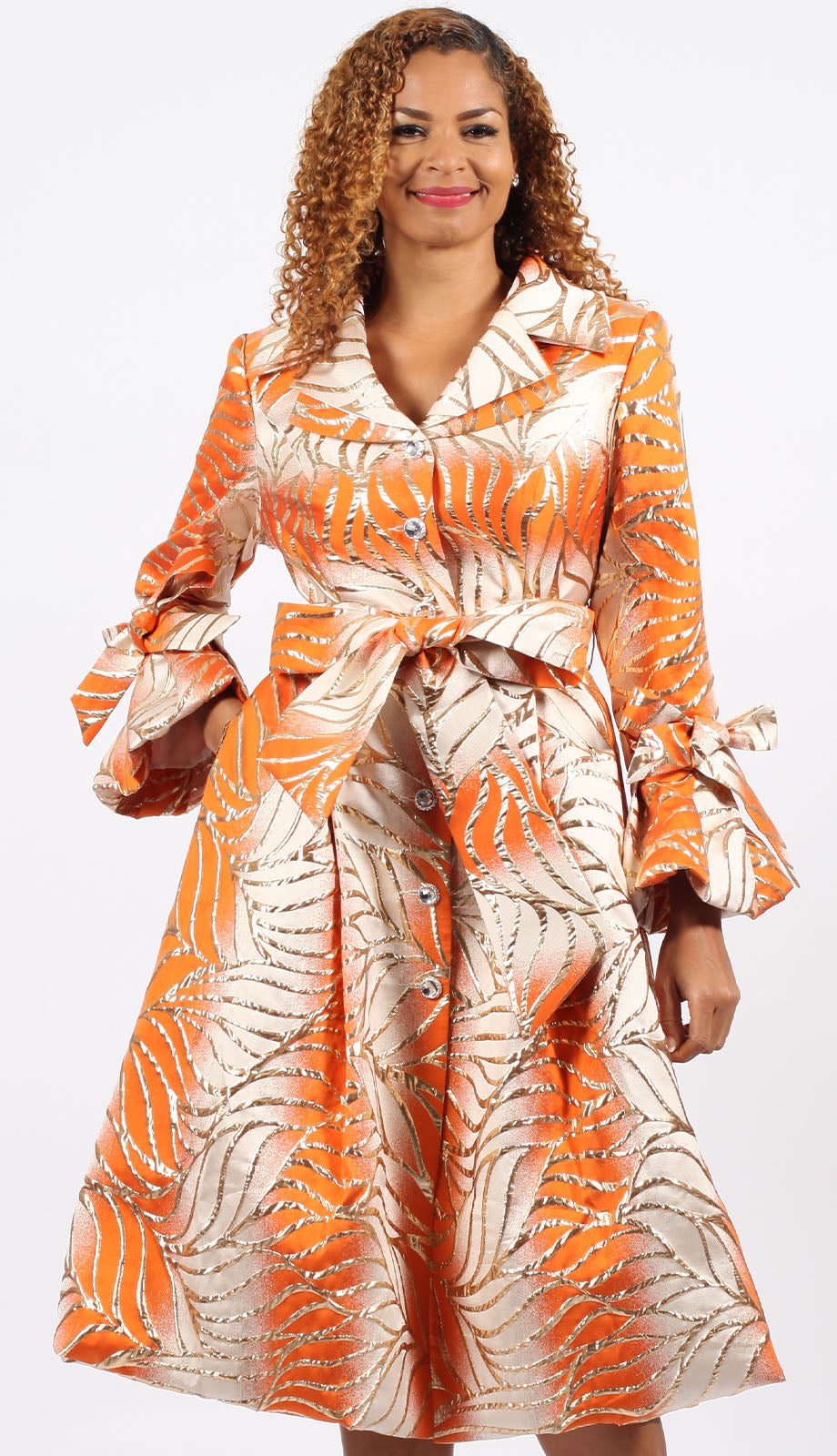 Diana Couture 8903-ORG Church Dress