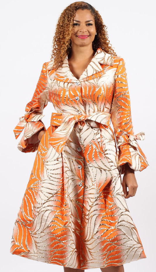 Diana Couture 8903-ORG Church Dress