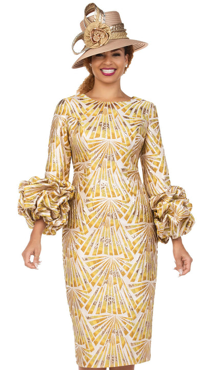 Giovanna D2424-GLD-H Church Hat