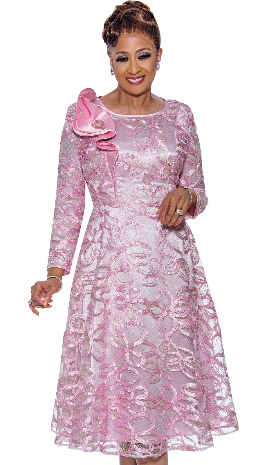 Dorinda Clark Cole 5271-PNK-IH Church Dress