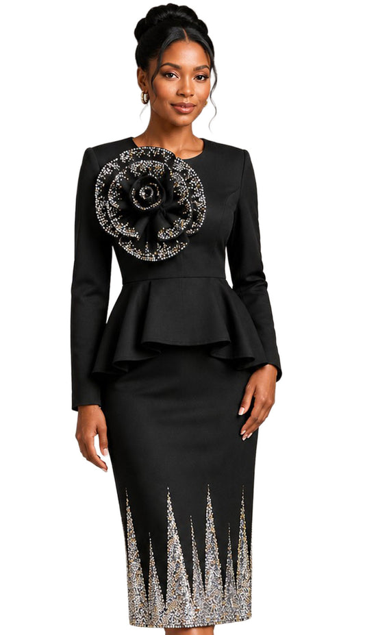 GMI 402112-BLK Church Suit