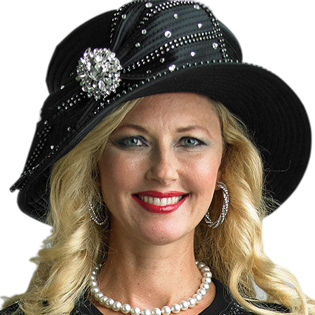 Lily And Taylor H1006-BLK Church Hat