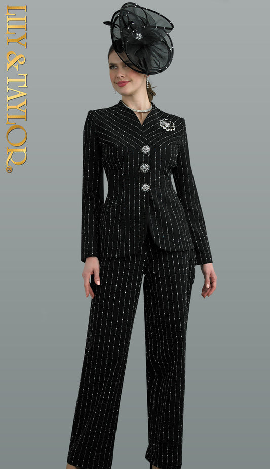 Lily And Taylor 4754-QS Ladies Pant Suit