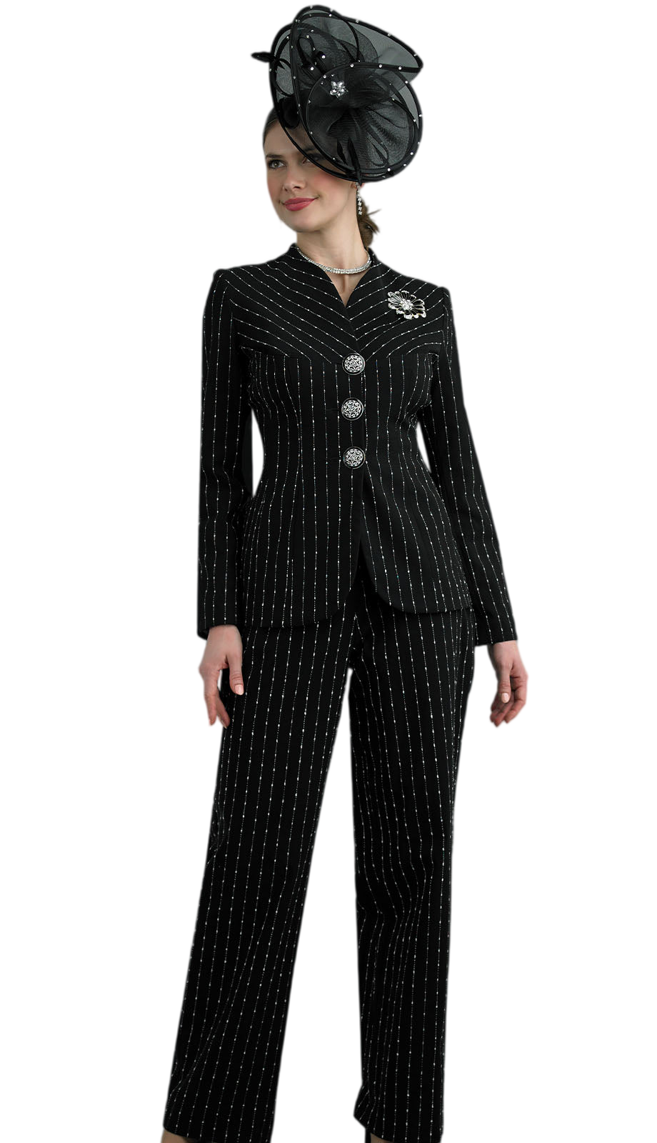 Lily And Taylor 4754-QS Ladies Pant Suit