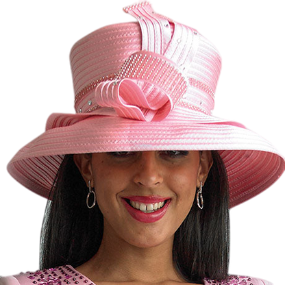 Lily And Taylor H1008-PNK Church Hat