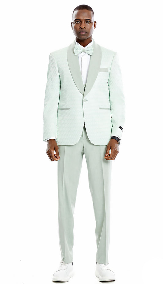 Tazzio M366SK- White Mens Suit