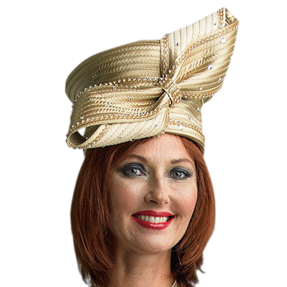 Lily And Taylor H1010-GLD Church Hat