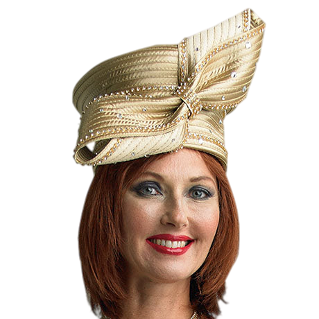 Lily And Taylor H1010-GLD Church Hat