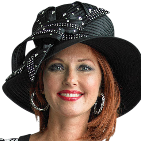 Lily And Taylor H1012-BLK Church Hat