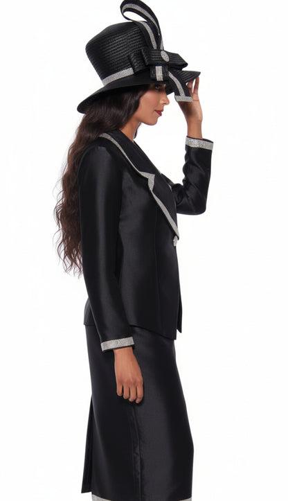 GMI 9872-BLK-IH Church Suit