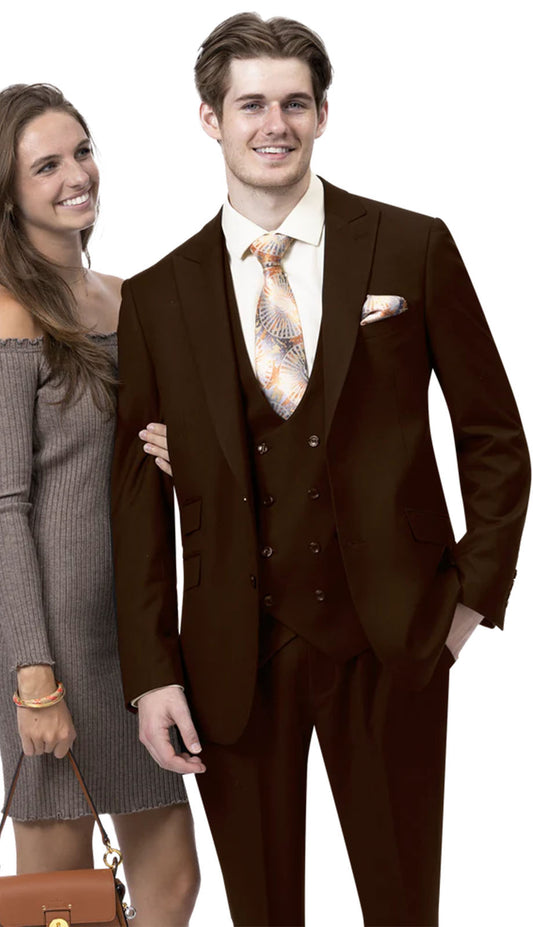 EJ Samuel M2770-BRN-CO Mens Suits