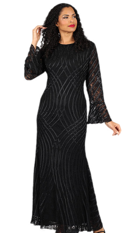 Diana Couture 8737-BLK Church Dress