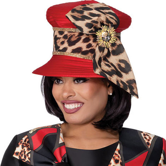 GMI 400563-RED-H-IH Unisex Church Hat