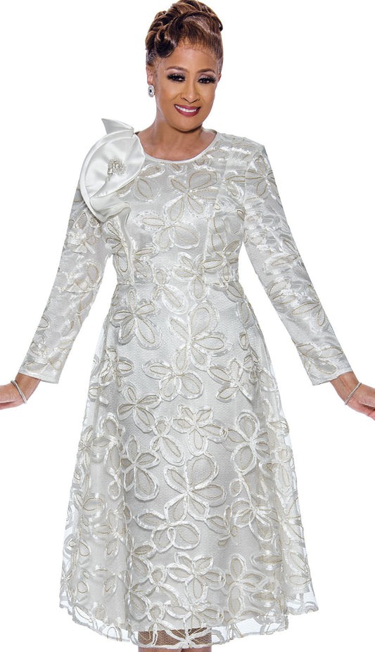 Dorinda Clark Cole 5271-WHT-IH Church Dress